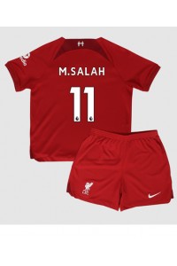 Liverpool Mohamed Salah #11 Babyklær Hjemme Fotballdrakt til barn 2022-23 Korte ermer (+ Korte bukser)